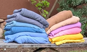 Naturally dyed canvas