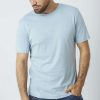 pima-prima-pima-cotton-t-shirt-sky-blue-light-style3-mens-front-2-amz Men's 100% Pima Cotton T-Shirt Model 3 Lightweight