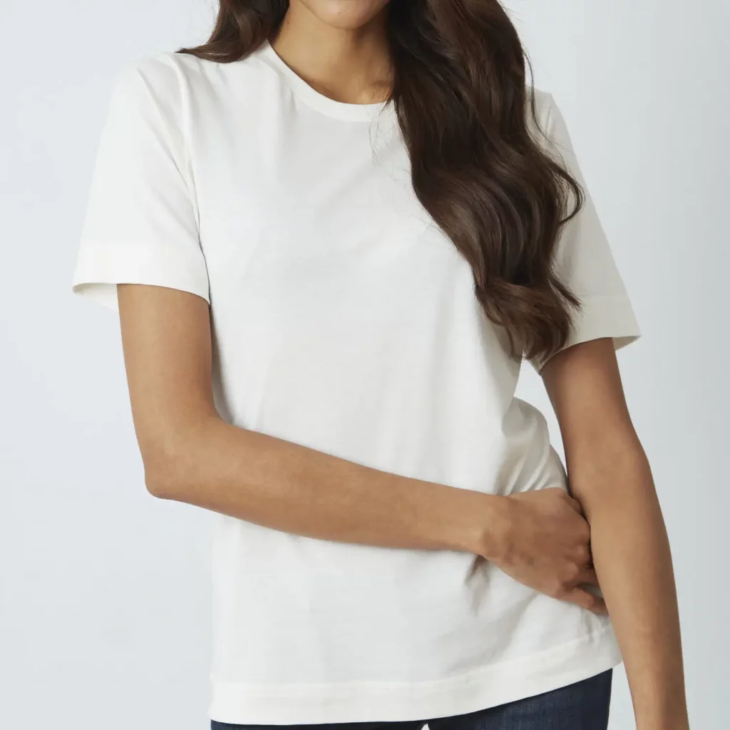 Women's 100% Pima Cotton T-Shirt Model 1 Heavyweight