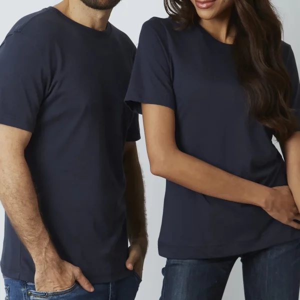 pima-prima-pima-cotton-t-shirt-navy-light-style1-womens-group-8 Women's 100% Pima Cotton T-Shirt Model 1 Lightweight